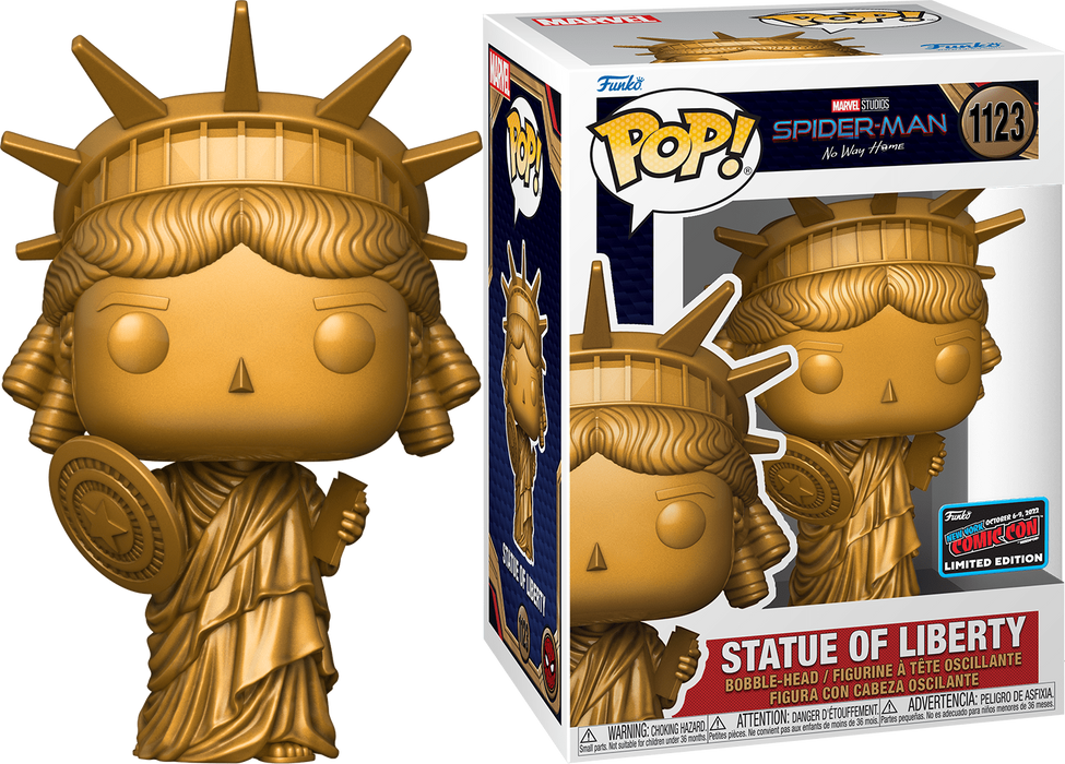 Funko POP! Marvel Spider-Man No Way Home: Statue Of Liberty (2022 NYCC)(Damaged Box) #1123