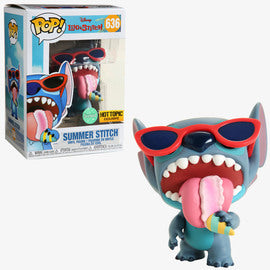 Funko POP! Lilo & Stitch: Summer Stitch (Scented)(Hot Topic)(Damaged Box) #636