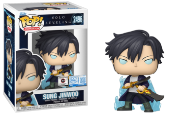 Funko POP! Animation: Solo Leveling - Sung Jinwoo (Funko Sticker/Pre-Release Chalice) #1941