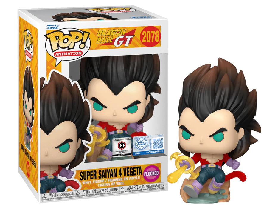 Funko POP! Animation: Dragon Ball GT - Super Saiyan 4 Vegeta (Funko Sticker/Pre-Release Chalice)(Flocked)(Damaged Box) #2078
