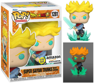 Funko POP! Animation: DragonBall Z - Super Saiyan Trunks w/ Sword (GiTD)(Amazon) #1281