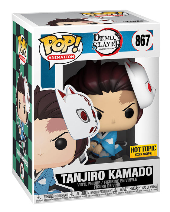 Funko POP! Animation: Demon Slayer - Tanjiro Kamado [Black Sword] (Hot Topic)(Damaged Box) #867