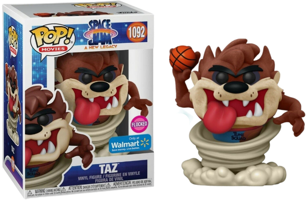 Funko POP! Movies: Space Jam A New Legacy- Taz (Flocked)(Walmart)(Damaged Box) #1092