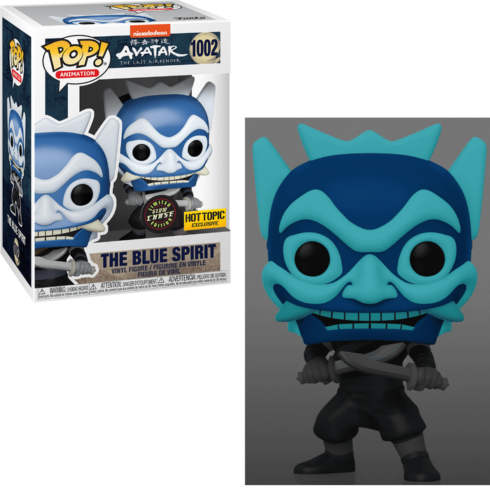 Funko POP! Animation: Avatar The Last Airbender - The Blue Spirit (Hot Topic)(CHASE)(Damaged Box) #1002