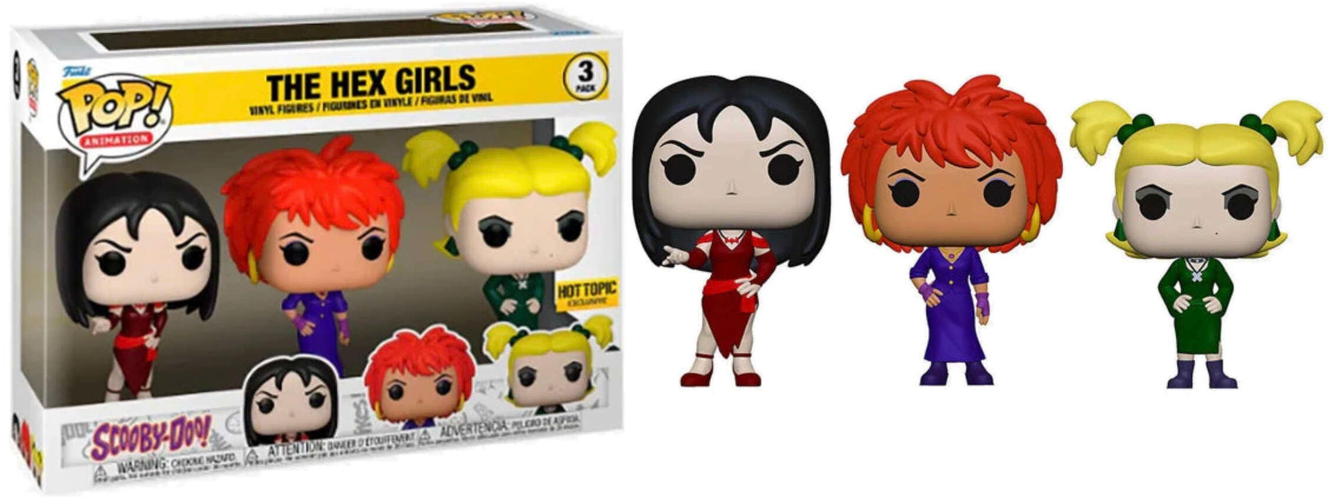 Funko POP! Animation: Scooby-Doo - The Hex Girls [3 Pack] (Hot Topic)(Damaged Box)