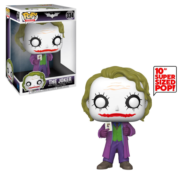 Funko POP! Heroes: The Dark Knight - The Joker [10-Inch] (Damaged Box) #334