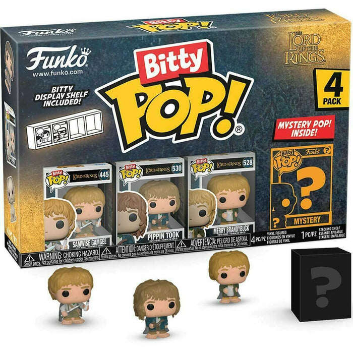 Funko Bitty POP! Movies: LOTR - Samwise Gamgee / Pippin Took / Merry Brandybuck [4-Pack]