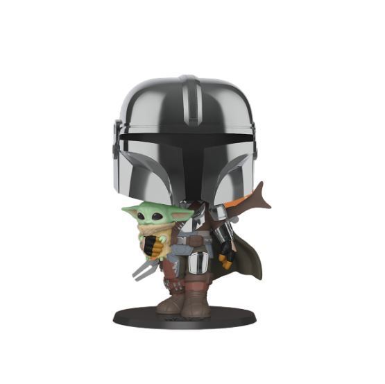 Funko POP! Star Wars: The Mandalorian with The Child [10 inch](Damaged Box) #380