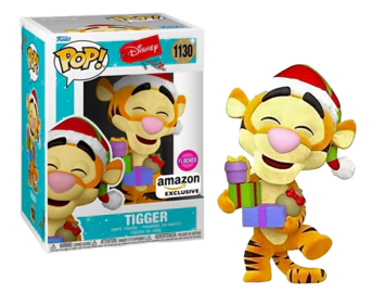 Funko POP! Disney: Tigger [Holiday] (Flocked)(Amazon)(Damaged Box) #1130