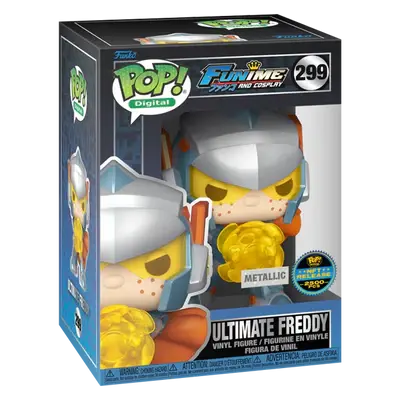 Funko POP! Digital: Funtime and Cosplay - Ultimate Freddy [Metallic] (NFT Release)(2500 PCS)(Damaged Box) #299
