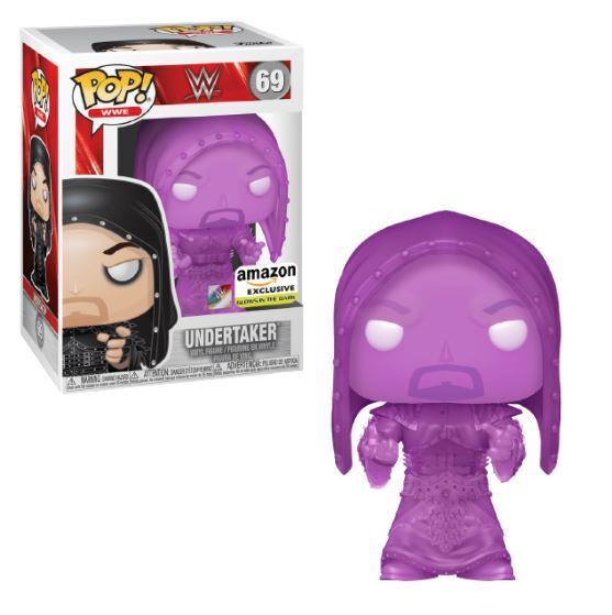 Funko POP! WWE: Undertaker (GiTD)(Amazon)(Damaged Box) #69