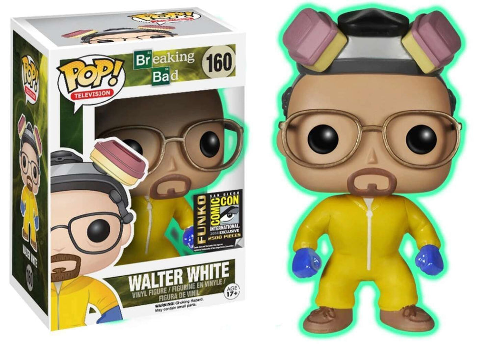 Funko POP! Television: Breaking Bad - Walter White (GiTD)(2014 SDCC)(2500 PCS)(Damaged Box) #160