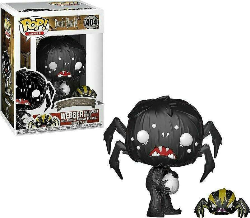 Funko POP! Games: Dont Starve - Webber And Warrior Spider [With Code](Damaged Box) #404