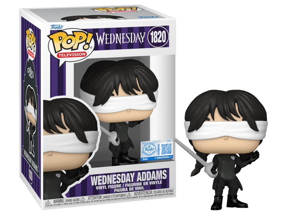 Funko POP! Television: Wednesday - Wednesday Addams (Funko Sticker/Funko)(Damaged Box) #1820