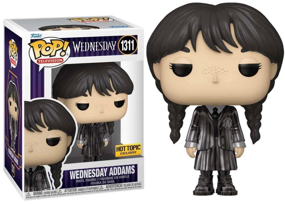 Funko POP! Television: Wednesday - Wednesday Addams (Hot Topic)(Damaged Box)  #1311