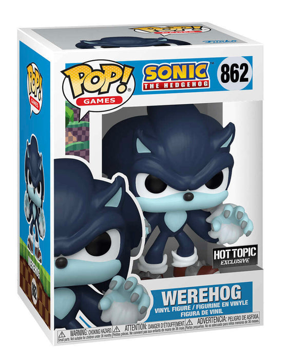 Funko POP! Games: Sonic The Hedgehog - Werehog (Hot Topic)(Damaged Box) #862