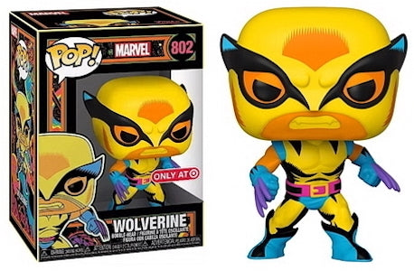 Funko POP! Marvel: Wolverine [Black Light](Target)(Damaged Box) #802