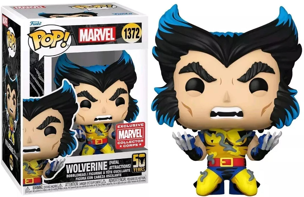 Funko POP! Marvel: Wolverine (Fatal Attractions)(Collector Corps)(Damaged Box) #1372