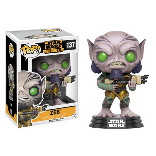 Funko POP! Star Wars Rebels: Zeb (Damaged Box)[A] #137