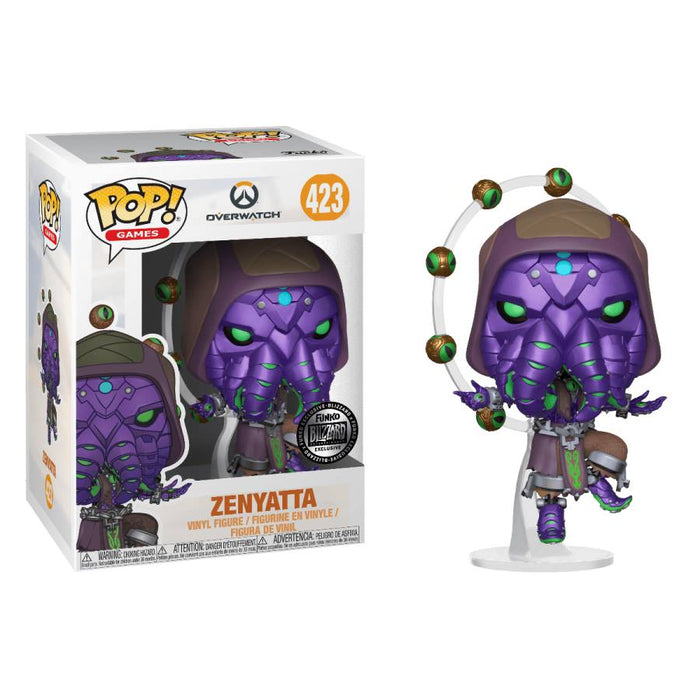 Funko POP! Games: Overwatch - Zenyatta (Blizzard Exclusive)(Damaged Box)  #423