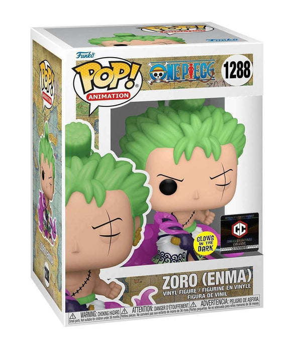 Funko POP! Animation: One Piece - Zoro [Enma] (GiTD)(Chalice)(Damaged Box) #1288