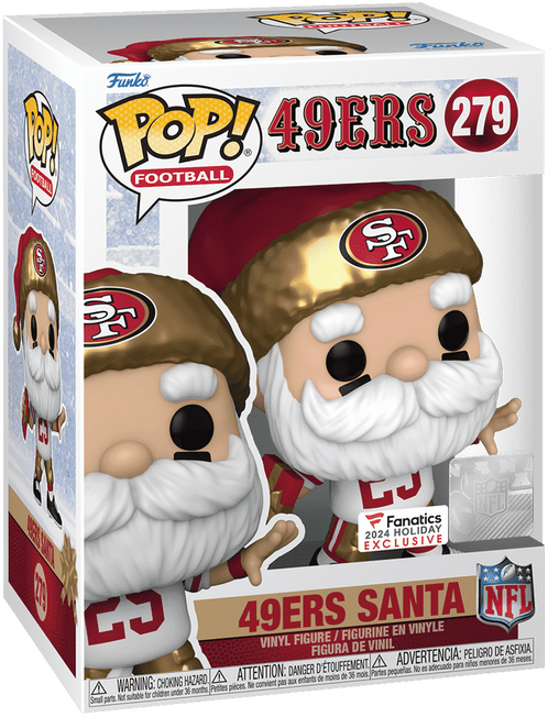 Funko POP! Football: 49ers Santa (Fanatics 2024)(Damaged Box) #279