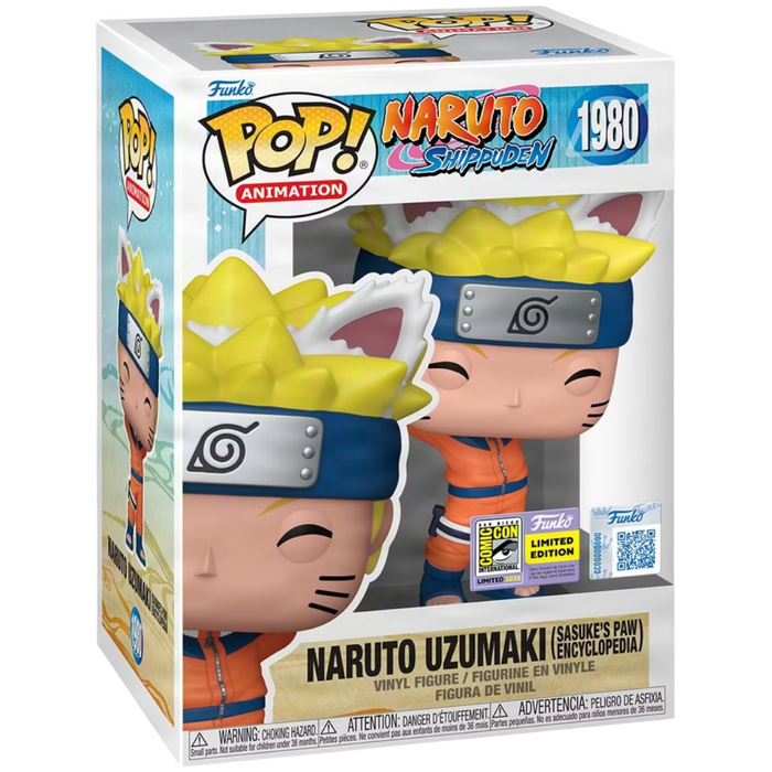 Funko POP! Animation: Naruto Shippuden - Naruto Uzumaki [Sasuke's Paw Encyclopedia] (2025 SDCC) #1980