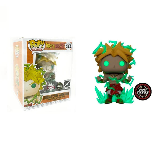 Funko POP! Animation: Dragon Ball Z - Legendary Super Saiyan Broly (Special Edition)(GiTD)(CHASE)(Damaged Box) #623