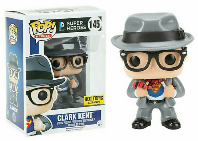 Funko POP! Heroes: DC Super Heroes - Clark Kent (Hot Topic)(Damaged Box)  #145