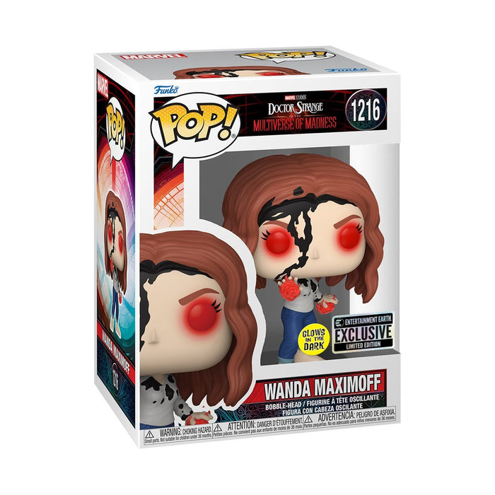 Funko POP! Marvel: Doctor Strange In The Multiverse of Madness - Wanda Maximoff (GiTD)(New Entertainment Earth Sticker) #1216