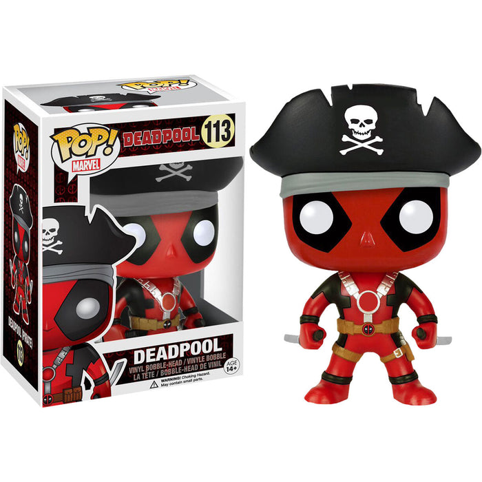 Funko POP! Marvel: Deadpool - Pirate (Hot Topic)(Damaged Box) #113
