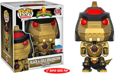 Funko POP! Television: Power Rangers - Black and Gold Dragonzord [6 Inch](2017 Toy Tokyo)(Damaged Box) #535