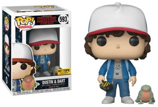 Funko POP! Television: Stranger Things - Dustin & Dart (Hot Topic)(Damaged Box) #593