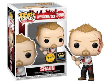 Funko POP! Movies: Shaun Of The Dead - Shaun (Specialty Series)(CHASE)(Damaged Box) #1660