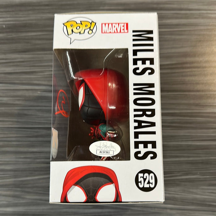 Funko POP! Spider-Man Into The Spider-verse: Miles Morales (PX Previews)(Signed/ Shameik Moore/JSA)[B] #529