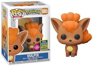 Funko POP! Games: Pokemon - Vulpix (Flocked)(2020 Summer Convention)(Damaged Box) #580