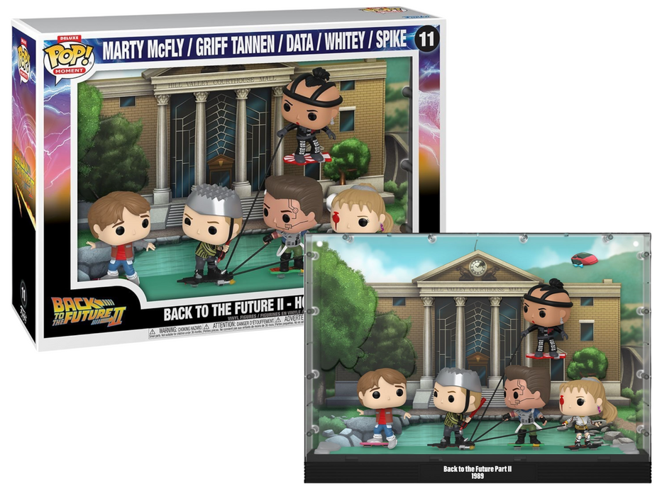 Funko POP! Deluxe Moment: Back To The Future - Marty McFly / Griff Tannen / Data / Whitey / Spike - Hoverboard Chase #11