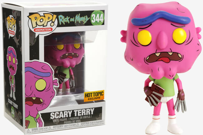 Funko POP! Animation: Rick And Morty - Scary Terry (Hot Topic)(Damaged Box) #344