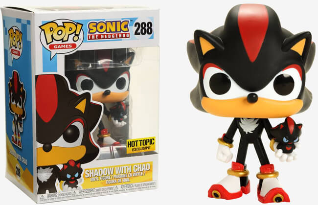 Funko POP! Games: Sonic The Hedgehog - Shadow with Chao (Hot Topic)(Damaged Box) #288