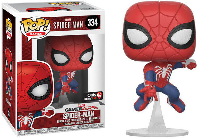 Funko POP! Games: Marvel - Spider-Man (GameStop Missing Sticker)(Damaged Box) #334