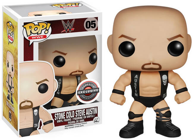 Funko POP! WWE: Stone Cold Steve Austin [2K 3:16 Vest] (GameStop)(Damaged Box) #05