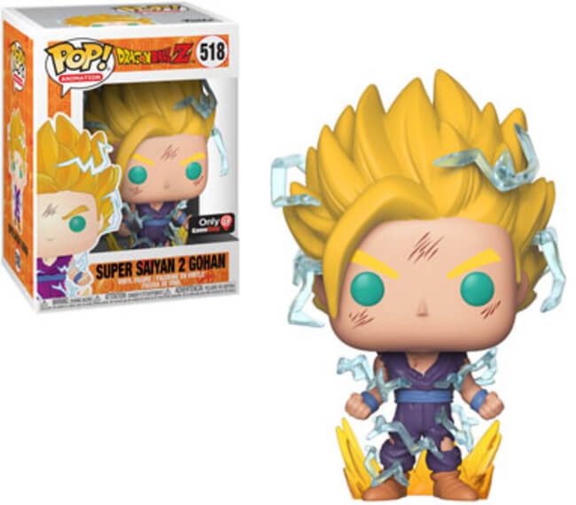 Funko POP! Animation: Dragon Ball Z - Super Saiyan 2 Gohan (GameStop)(Damaged Box) #518