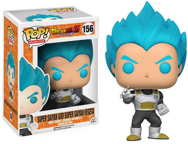 Funko POP! Animation: Dragon Ball Z - Super Saiyan God Super Saiyan Vegeta (Damaged Box) #156