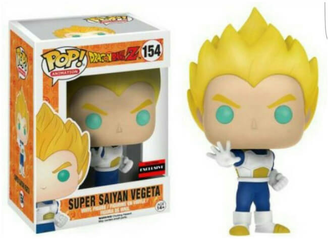 Funko POP! Animation: Dragon Ball Z - Super Saiyan Vegeta (AAA)(Damaged Box) #154