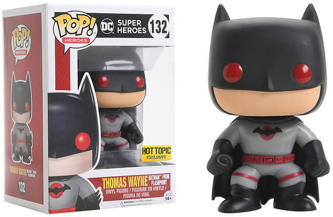 Funko POP! Heroes: DC Super Heroes - Thomas Wayne Flashpoint (Hot Topic)(Damaged Box) #132