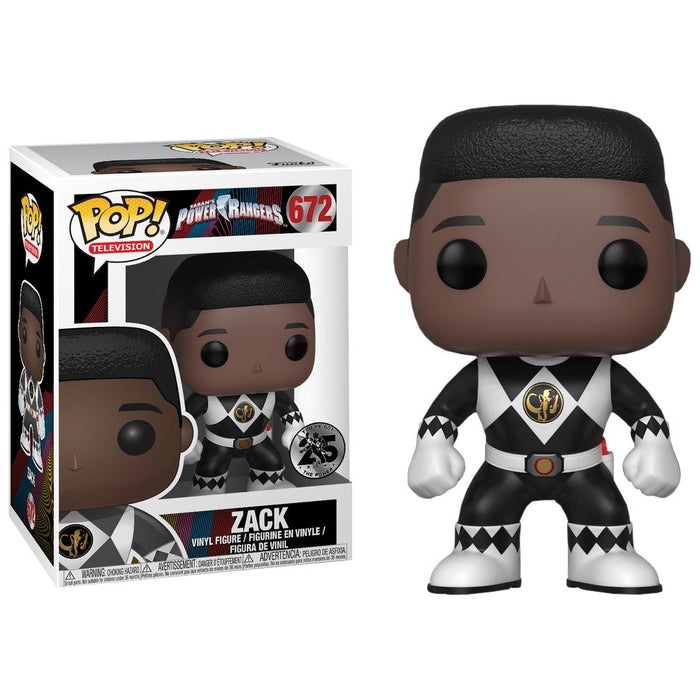 Funko POP! Television: Power Rangers - Zack (No Helmet)(Damaged Box) #672