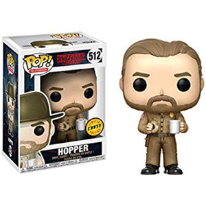 Funko POP! Television: Stranger Things - Hopper (CHASE)(Damaged Box) #512