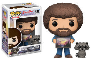 Funko POP! Television: Bob Ross - Bob Ross and Raccoon (Damaged Box) #558
