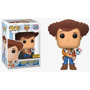 Funko POP! Disney: Toy Story 4 - Sheriff Woody Holding Forky (Hot Topic) #535