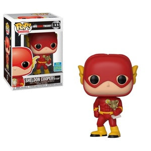 Funko POP! Television: The Big Bang Theory - Sheldon Cooper As The Flash (2019 Summer Convention)(Damaged Box) #833